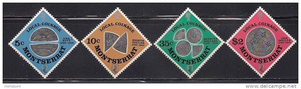 Montserrat        Old Local Coinage   Set   SC# 323-26 MNH** - Montserrat