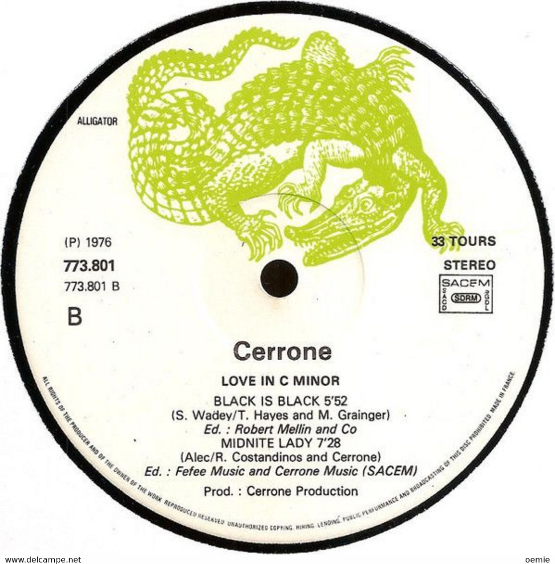 CERRONE   °° LOVE INC MINOR - 45 T - Maxi-Single