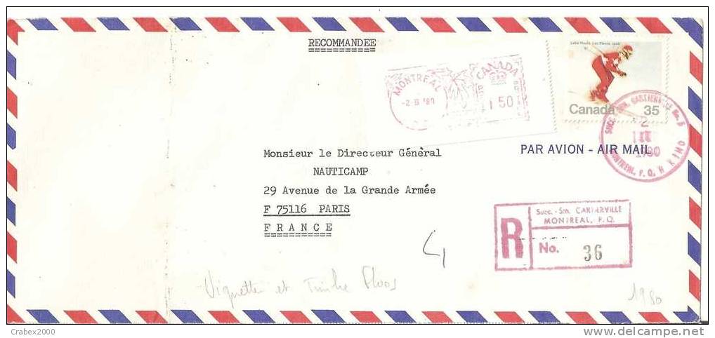 N° Y&t  727   Lettre  MONTREAL     Vers    FRANCE   Le   02 MARS 1980 - Covers & Documents