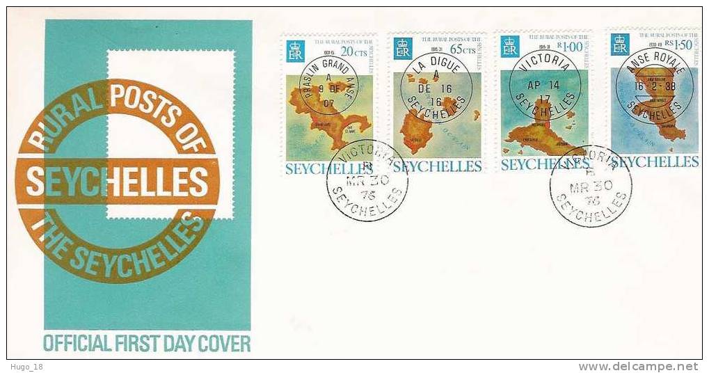 FDC  Seychelles:   Rural Posts Of The Seychelles  1976 - Seychelles (1976-...)