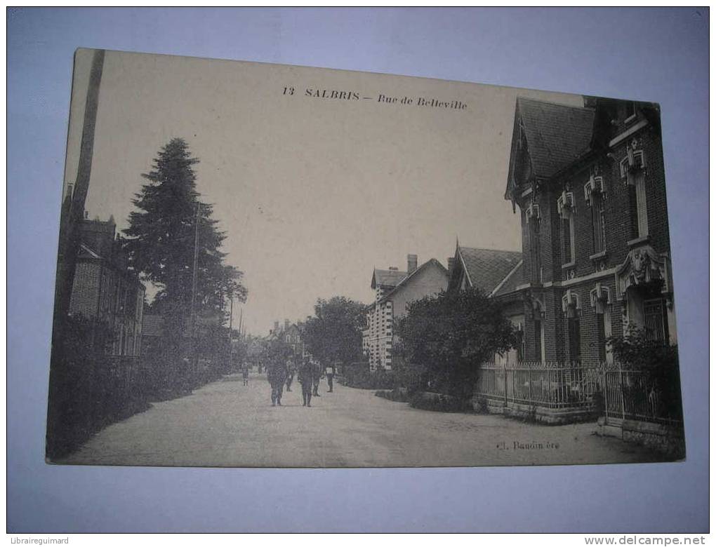 1dse - CPA N°13 - SALBRIS - RUE DE BELLEVILLE - [ 41] Loir Et Cher - Salbris