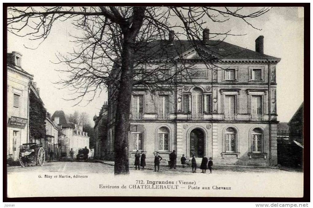 Cpa Du 86 Ingrandes Poste Aux Chevaux Environs De Chatellerault   A37 - Ingrandes