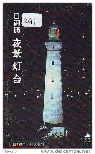 Télécarte Japon PHARE (291) Telefonkarte Japan LEUCHTTURM * VUURTOREN LIGHTHOUSE LEUCHTTURM FARO FAROL Phonecard - Leuchttürme