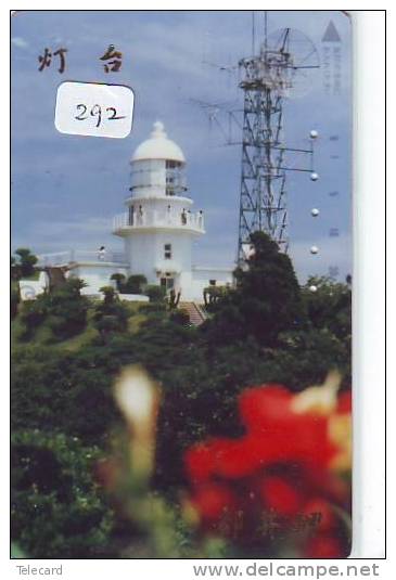 Télécarte Japon PHARE (292) Telefonkarte Japan LEUCHTTURM * VUURTOREN LIGHTHOUSE LEUCHTTURM FARO FAROL Phonecard - Phares