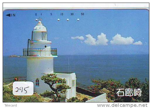 Télécarte Japon PHARE (295) Telefonkarte Japan LEUCHTTURM * VUURTOREN LIGHTHOUSE LEUCHTTURM FARO FAROL Phonecard - Lighthouses