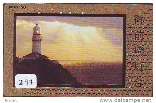 Télécarte Japon PHARE (297) Telefonkarte Japan LEUCHTTURM * VUURTOREN LIGHTHOUSE LEUCHTTURM FARO FAROL Phonecard - Phares
