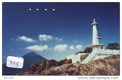 Télécarte Japon PHARE (305) Telefonkarte Japan LEUCHTTURM * VUURTOREN LIGHTHOUSE LEUCHTTURM FARO FAROL Phonecard - Lighthouses