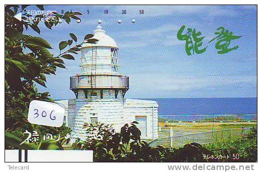 Télécarte Japon PHARE (306 FRONTBAR Telefonkarte Japan LEUCHTTURM * VUURTOREN LIGHTHOUSE LEUCHTTURM FARO FAROL Phonecard - Leuchttürme