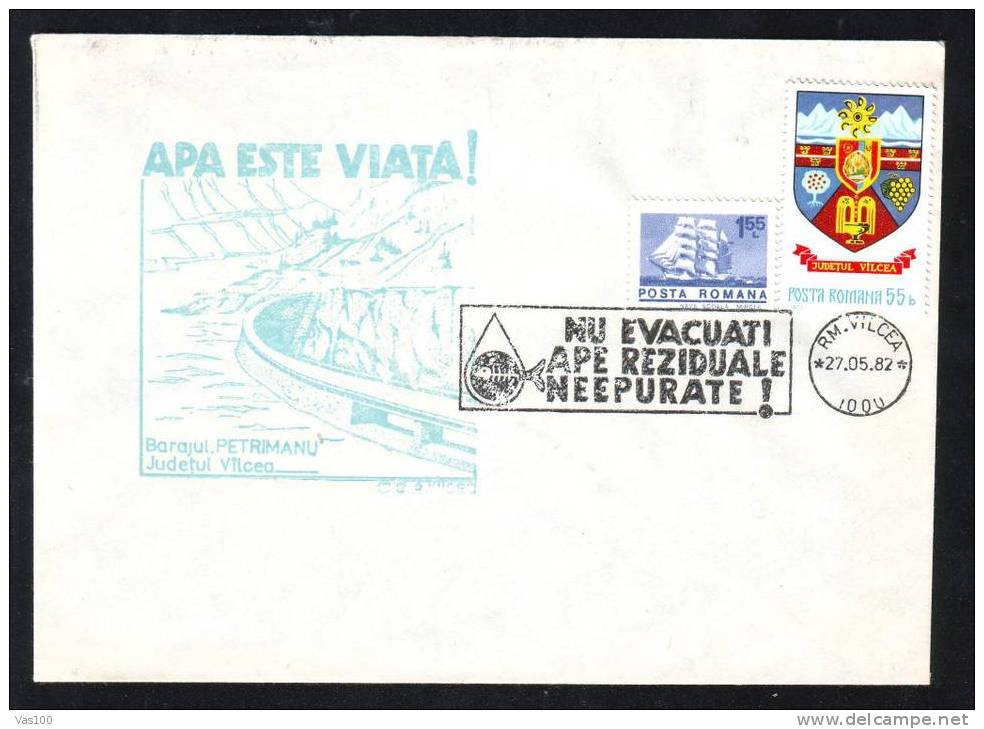 Water Environment Pollution Octopus 1 COVER 1982 Romania - Milieuvervuiling