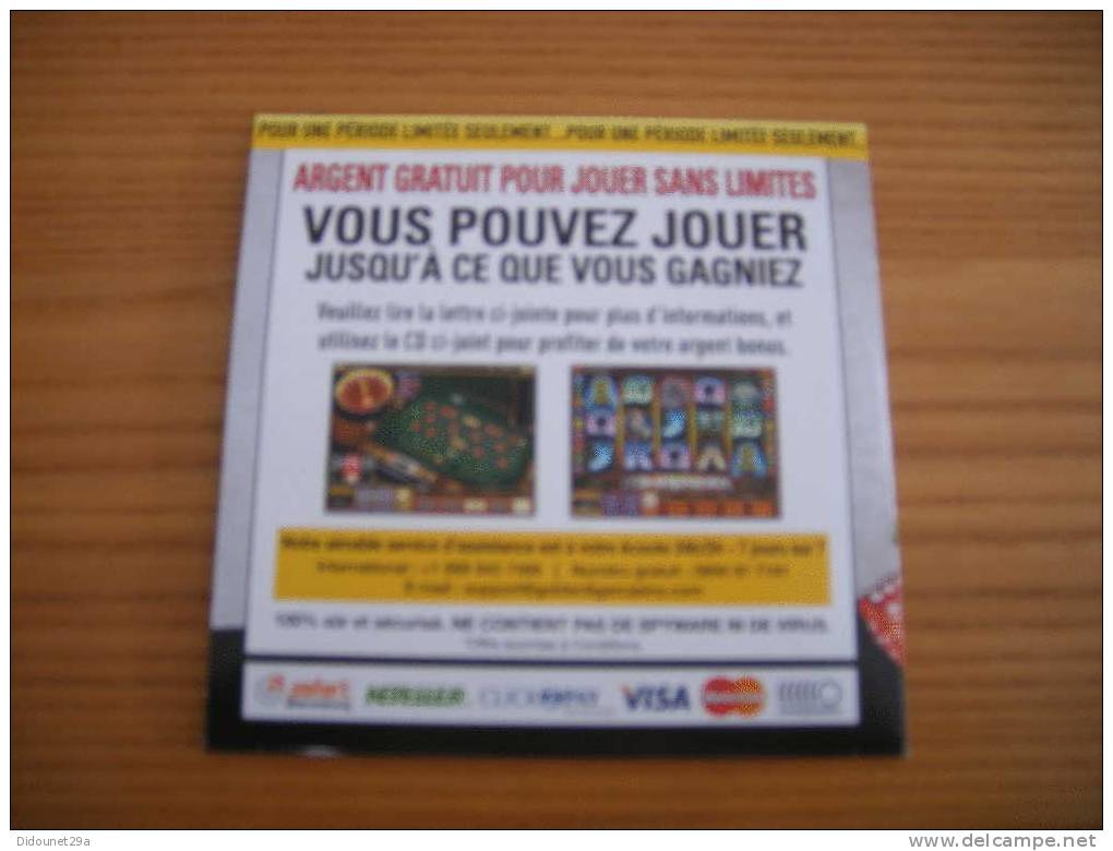 CD "ARGENT GRATUIT POUR JOUER SANS LIMITES" - CD