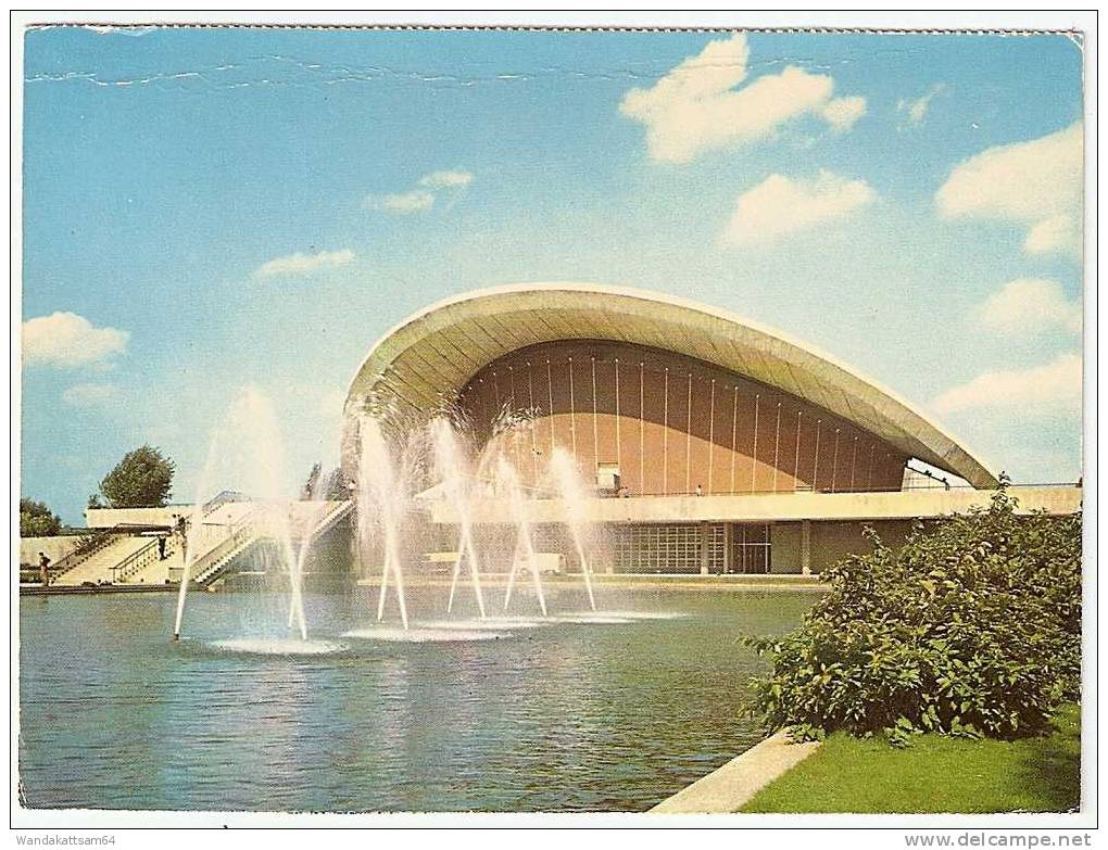 AK BERLIN Kongreßhalle Congress Hall -9.8.67 1 BERLIN Webestempel 25. Große Deutsche Funk- Ausstellung 1967 Berlin 25. A - Tiergarten