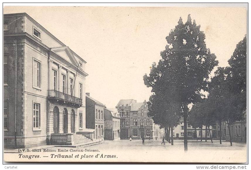 TONGEREN-TRIBUNAL ET PLACE D'ARMES-2 SCANS - Tongeren