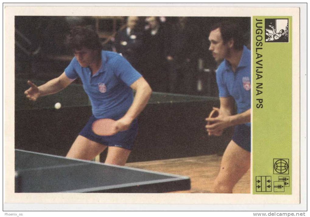 TABLE TENNIS - YUGOSLAVIA, Svijet Sporta Cards - Table Tennis