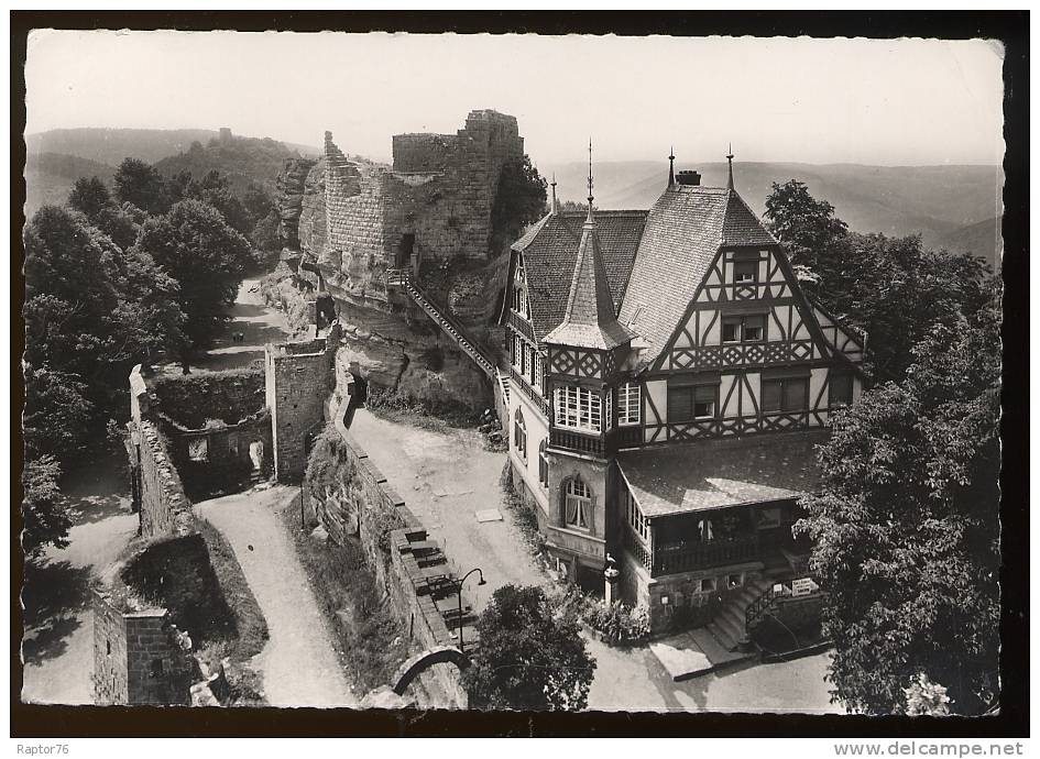 CPSM  HAUT BARR  Ruines Du Château Et Restaurant - Autres & Non Classés