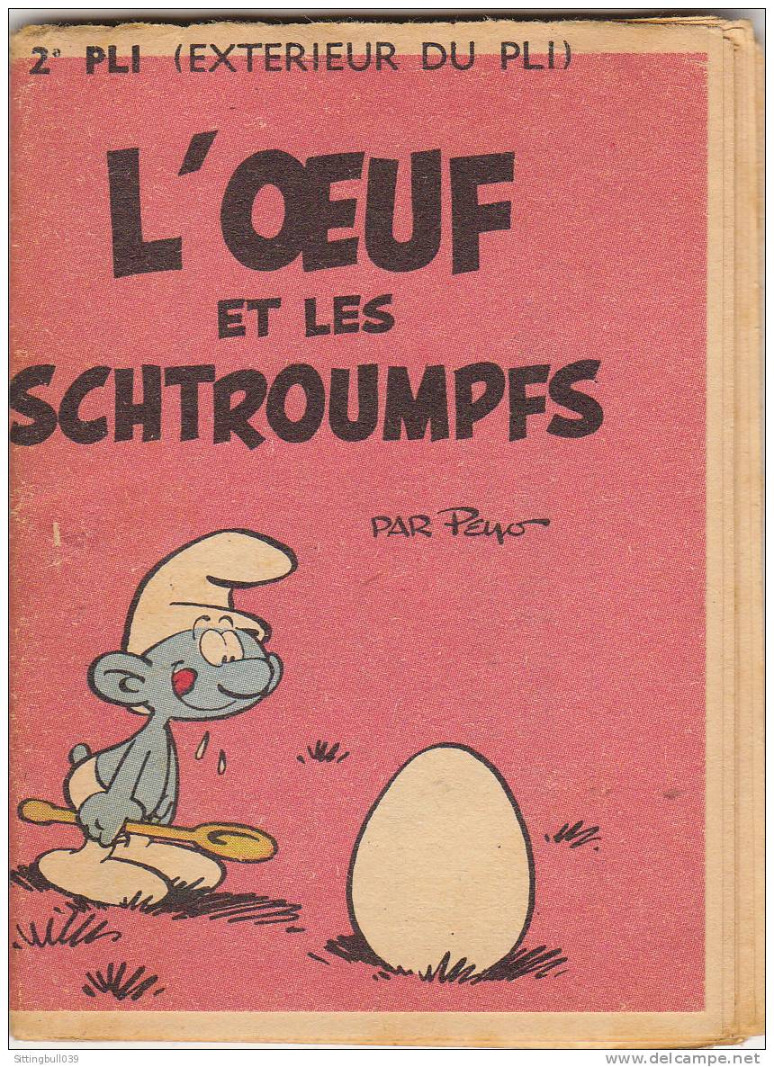 MINI-RECIT DU Jal SPIROU. PEYO / DELPORTE. L'OEUF ET LES SCHTROUMPFS. HS 12. 1960. Dupuis. Marcinelle. Rare ! - Spirou Magazine