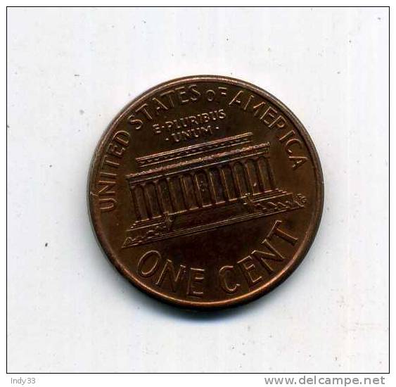 - ETATS-UNIS . 1 C. 1993 - 1959-…: Lincoln, Memorial Reverse