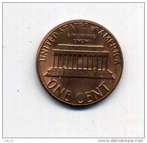 - ETATS-UNIS . 1 C. 1982 - 1959-…: Lincoln, Memorial Reverse