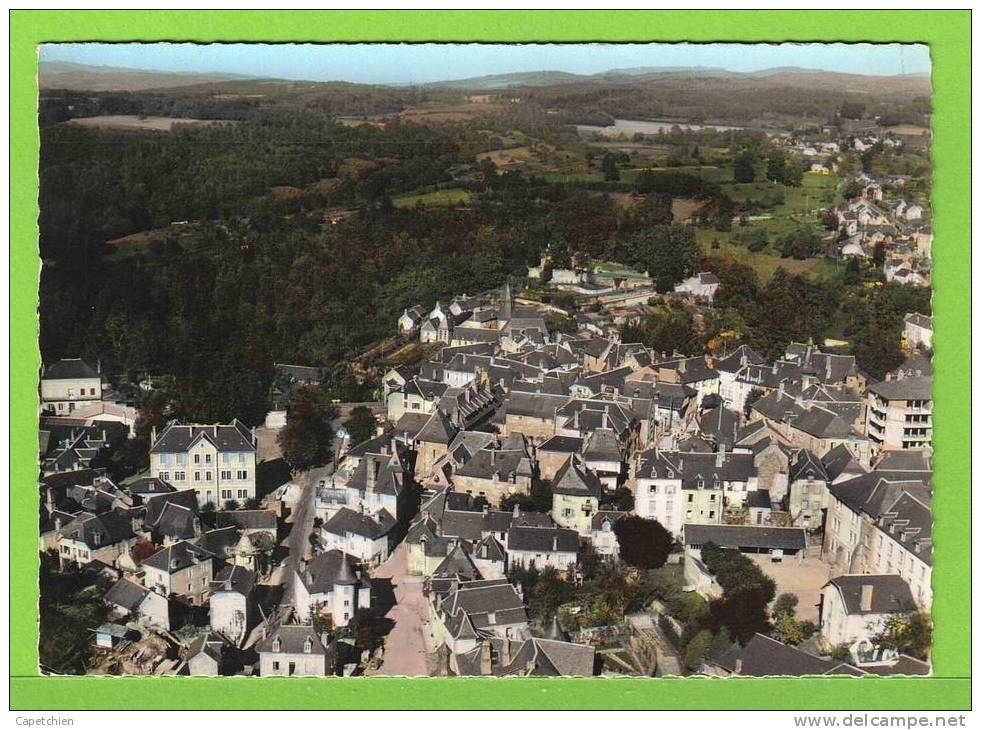 TREIGNAC  - VUE AERIENNE - Carte écrite - Treignac