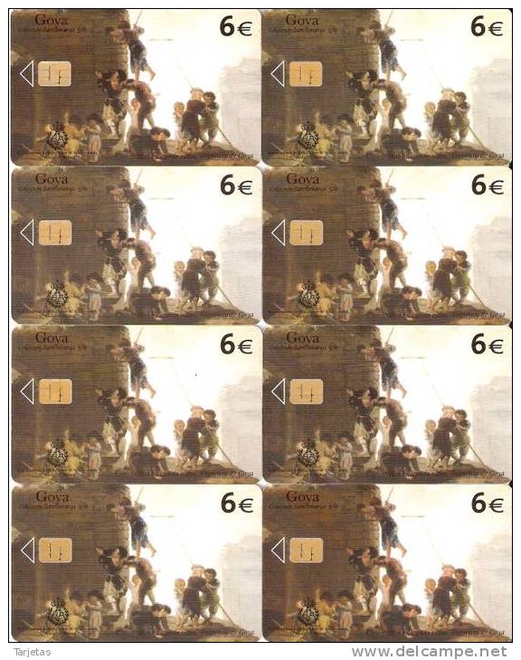 ¡¡OFERTA!! LOTE DE 8 TARJETAS DE ESPAÑA DE GOYA Nº5 SOLO 3,50 EUROS - Colecciones