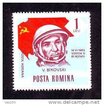 Romania  1963 Espace VOSTOK 5 V. BIKOVSKI 1X ** MNH. - Europe