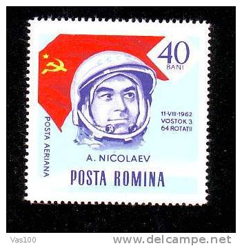 Romania  1963 Espace VOSTOK 3 A. NICOLAEV 1X ** MNH. - Europa