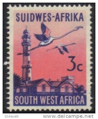 South West Africa - 1961-1963 Definitive 3c (**) # SG 176 , Mi 301 - Flamingos