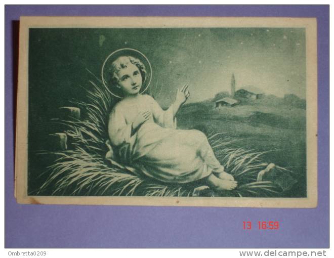 Calendarietto Anno Guerra 1942 -  PAGLIARE Ascoli Piceno -Casa S.Maria - FOTO RICORDO /Gesù Bambino NATALE - Kleinformat : 1941-60