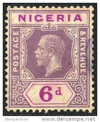 Nigeria #7 Used 6p Geo V From 1914 - Nigeria (...-1960)