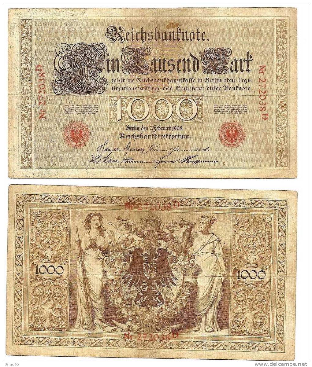 7.februar 1908. - 1.000 Mark