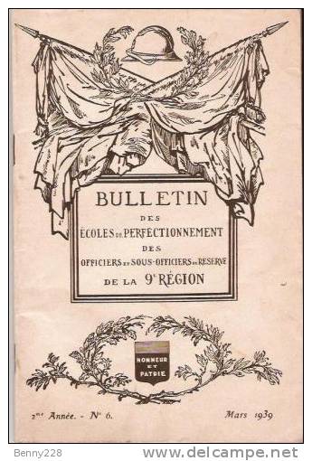 BULLETIN DES ÉCOLES DE PERFECTIONNEMENT DES OFFICIERS ET SOUS-OFFICIERS DE RÉSERVE - Francés