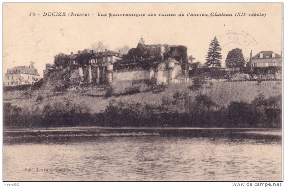 CPA DECIZE Vue Panoramique Des Ruines De L´ancien Chateau - Decize