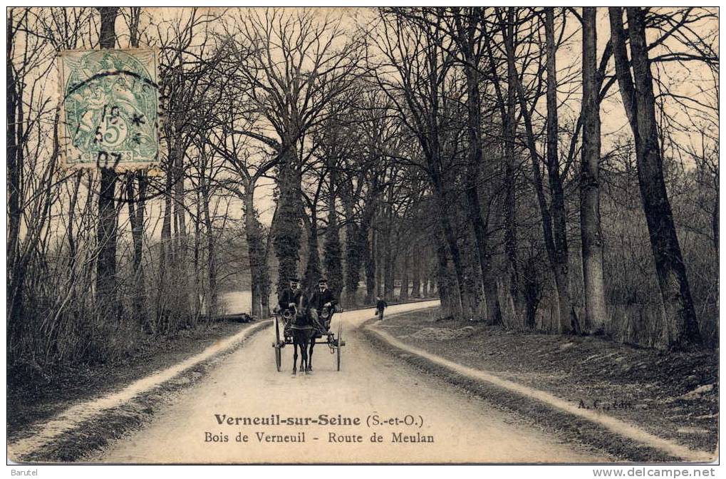 VERNEUIL SUR SEINE - Bois De Verneuil. Route De Meulan - - Verneuil Sur Seine