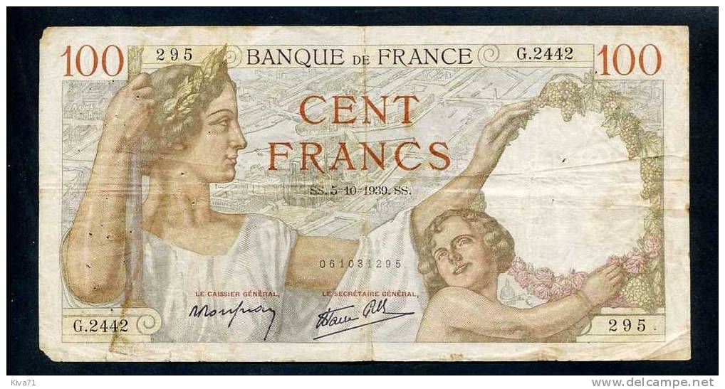 100 Francs   "SULLY"    5    10    1939           Pasc2 - 100 F 1939-1942 ''Sully''