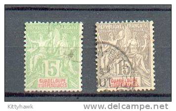 GUAD 192 - YT 40 Et 42  Obli - Used Stamps
