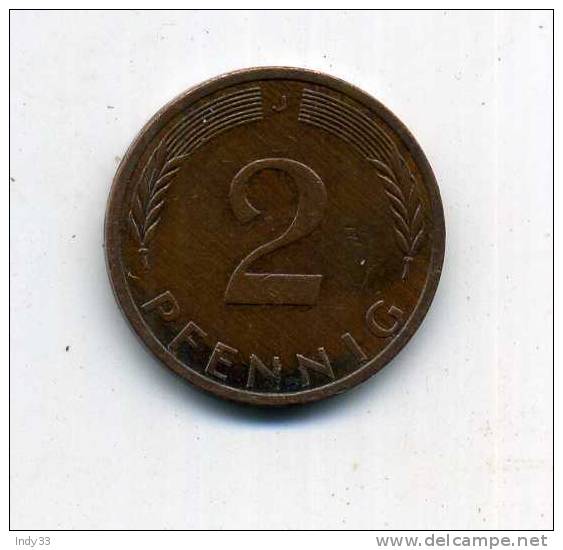 - ALLEMAGNE RFA . 2 PF. 1971 - 2 Pfennig