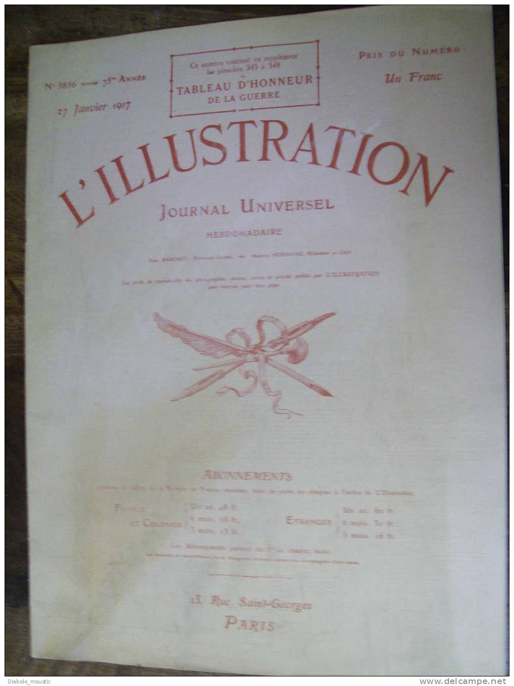 L' Illustration  Le 27 Janvier 1917 : Les Blessés De La Tuberculose à BLIGNY ;  Le SUFFREN ; L' AUTO-CUISEUR ;FRATERNITE - L'Illustration