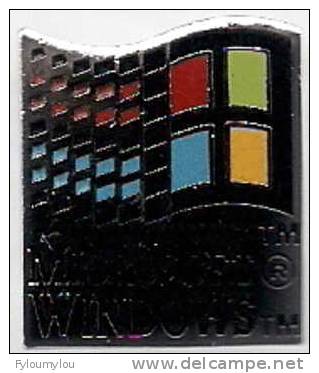 Informatique - Magnifique Pin's MICROSOFT  WINDOWS - Computers