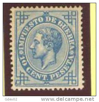 ES0184SASG-L3657-TTAM.España.Spain .Espagne.ALFONSO  Xll.1876. (Ed 184º) Sin Goma.LUJO - Unused Stamps