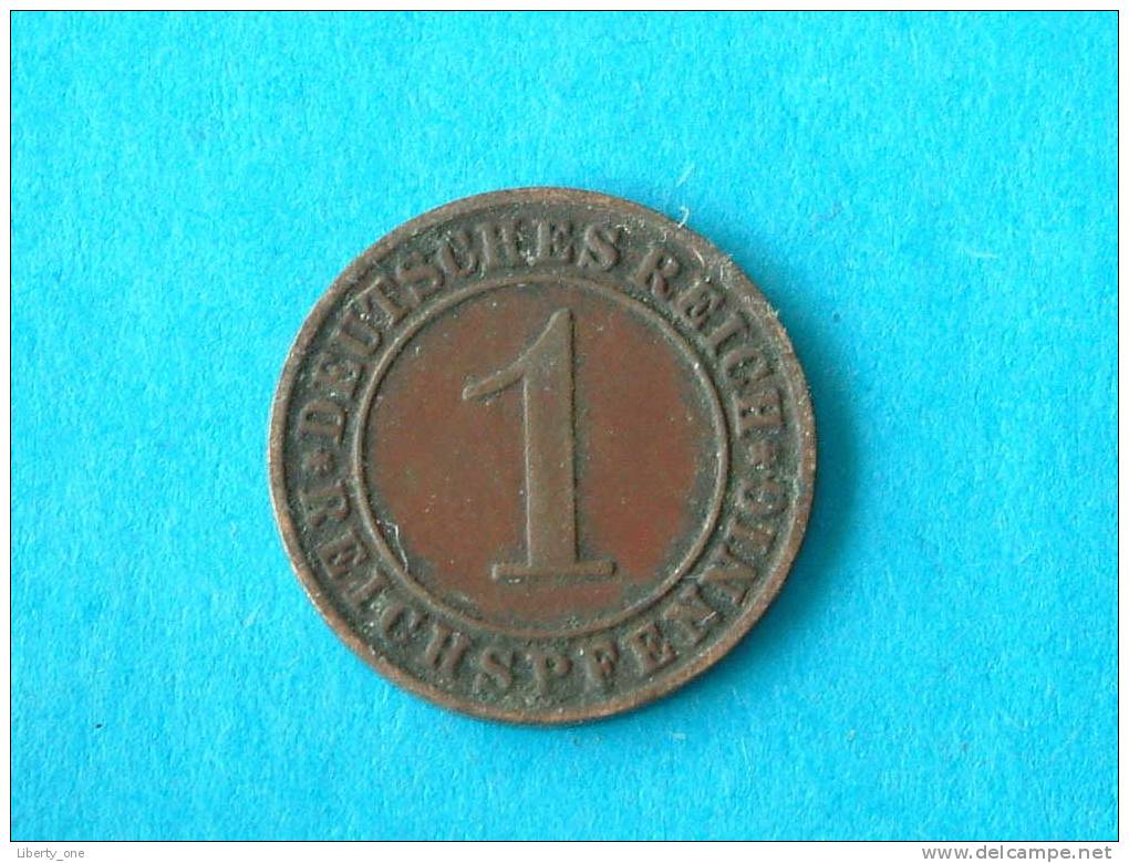 1934 D - 1 REICHSPFENNIG - KM 37 ( For Grade, Please See Photo ) ! - 1 Reichspfennig