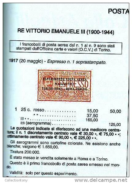 STORIA POSTALE - 1° ESPERIMENTO P. AEREA 1917 N° 1 SU CARTOLINA BIANCA - VALORE CAT. 1650.00 EURO CON CERTIFICATO - Marcophilie (Avions)