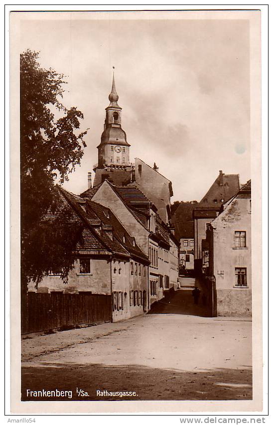 RAR Foto AK Frankenberg - Rathausgasse Um 1910 - Frankenberg