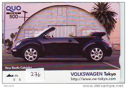 Telecarte Japon * Telefonkarte Japan VW (276)  VOLKSWAGEN. Auto Voiture Car.   Phonecard - Auto's