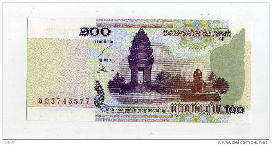 - CAMBODGE . 100 R.  2001 - Kambodscha