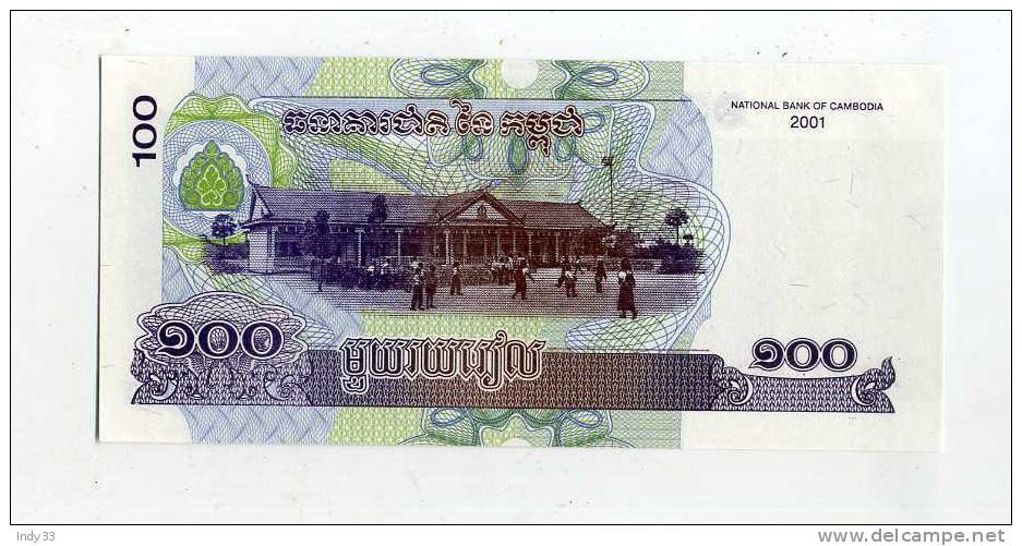 - CAMBODGE . 100 R.  2001 - Kambodscha