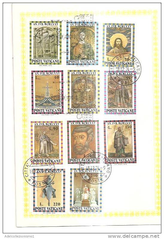 42457)libretto Vaticano Con 11 Valori Vaticani + Annullo - Usati
