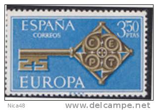 Spagna 1968 Europa 1 Vl  Nuovo - 1968