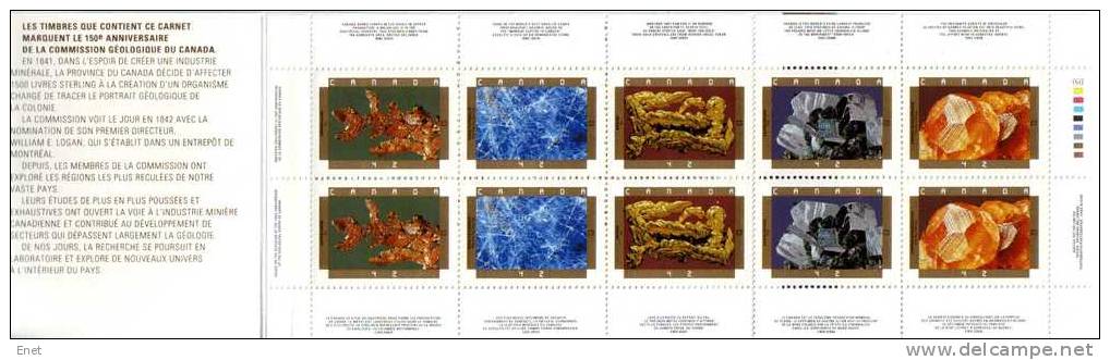 Kanada Canada - Mineralien Mineralen Minerals Minéraux - MiNr MH 154 (1318-1322) - Mineralien