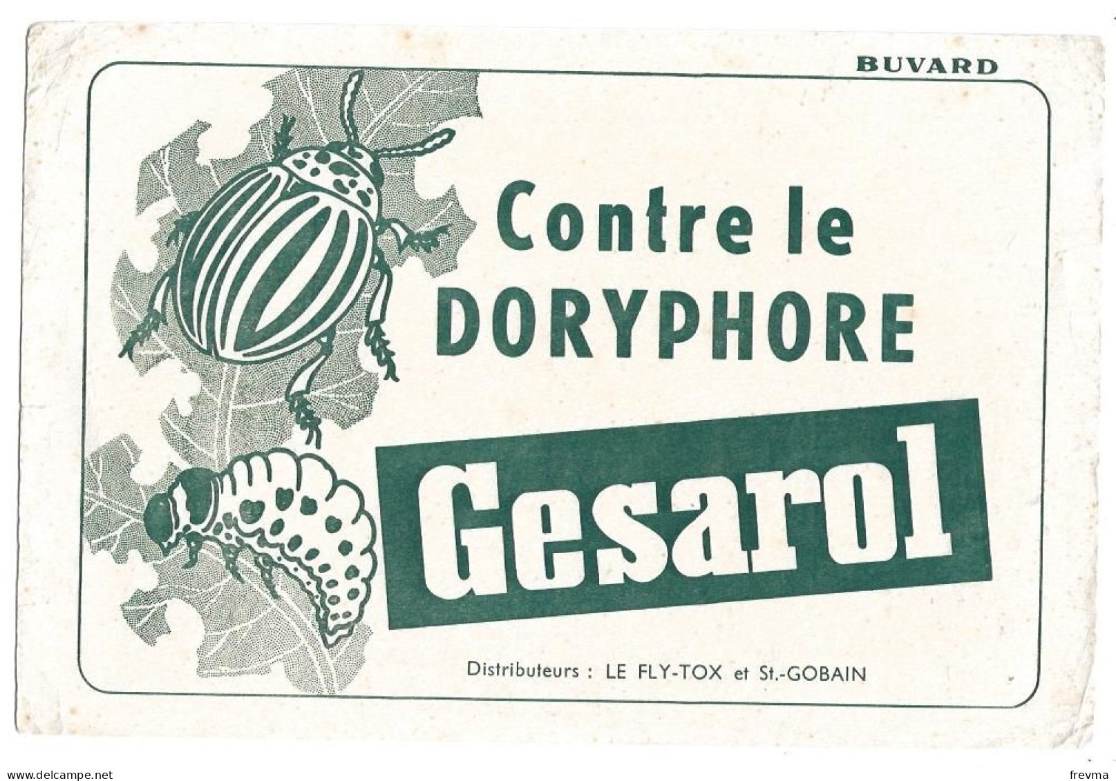 Buvard Gesarol Contre Le Doryphore - Brandstoffen