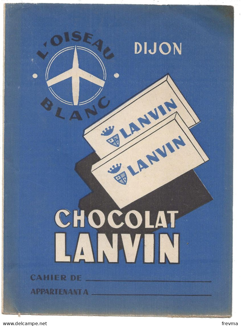 Protège Cahier Publicité Chocolat Lanvin - Protège-cahiers