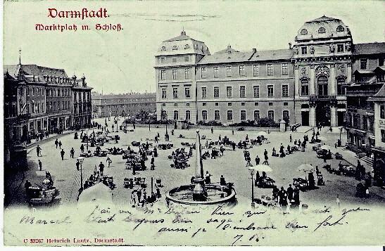 ALLEMAGNE - DARMSTADT - MARKTPLATZ M. SCHL0SZ - Darmstadt